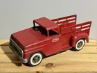 1963 Tonka Stake Bed Stepside Truck Red Missing Gates Good Bones Pressed Steel