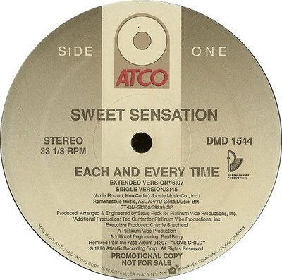 Sweet Sensation - Each And Every Time (12'') (Very Good Plus (VG+)) - 4093064964]