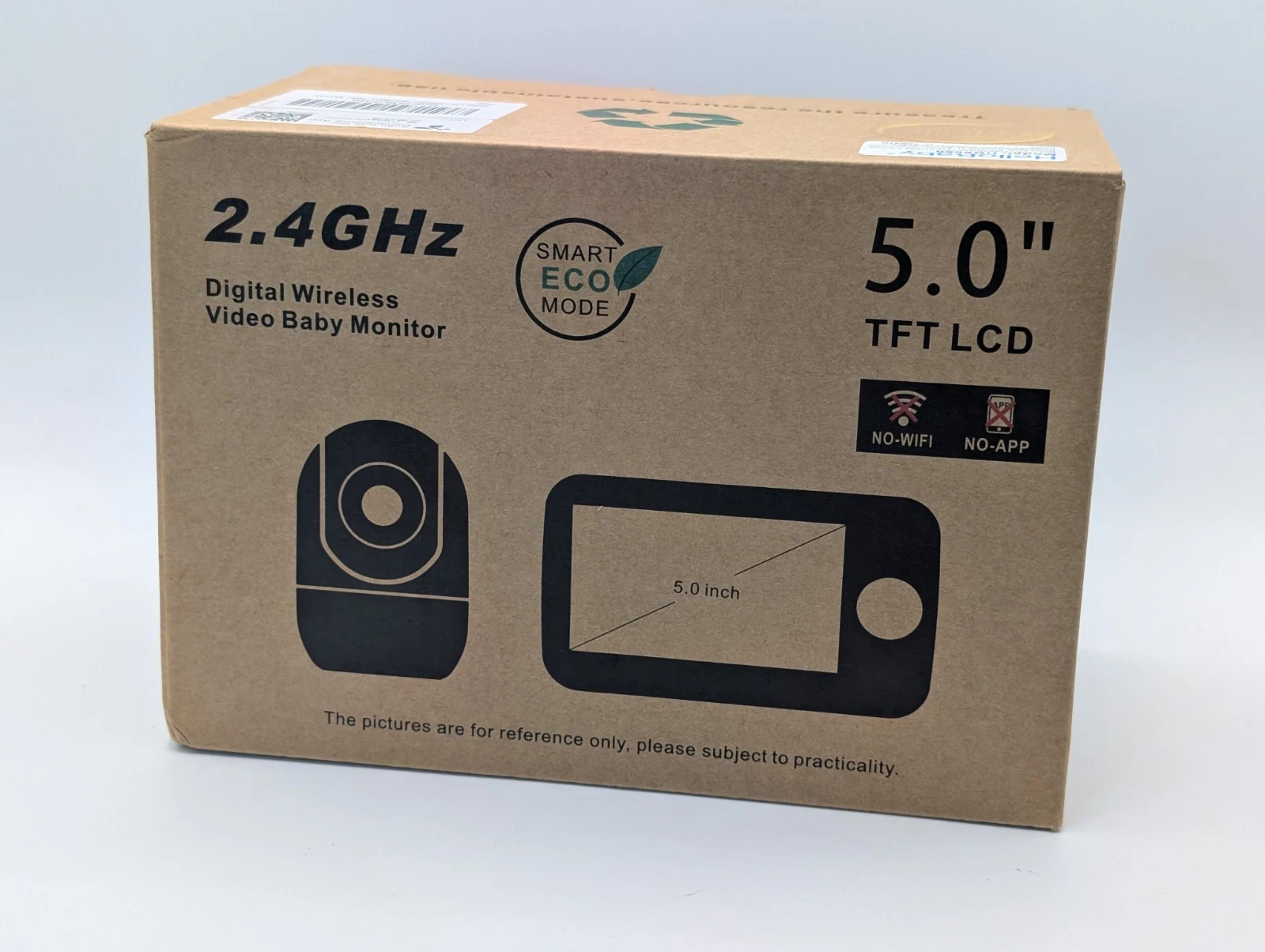 Hello Baby Monitor HB6550 New In Box Digital Baby Monitor Camera 5.0” .