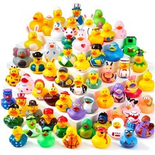 Bulk Rubber Ducks Set for Kids Bath Toys  Pool Party