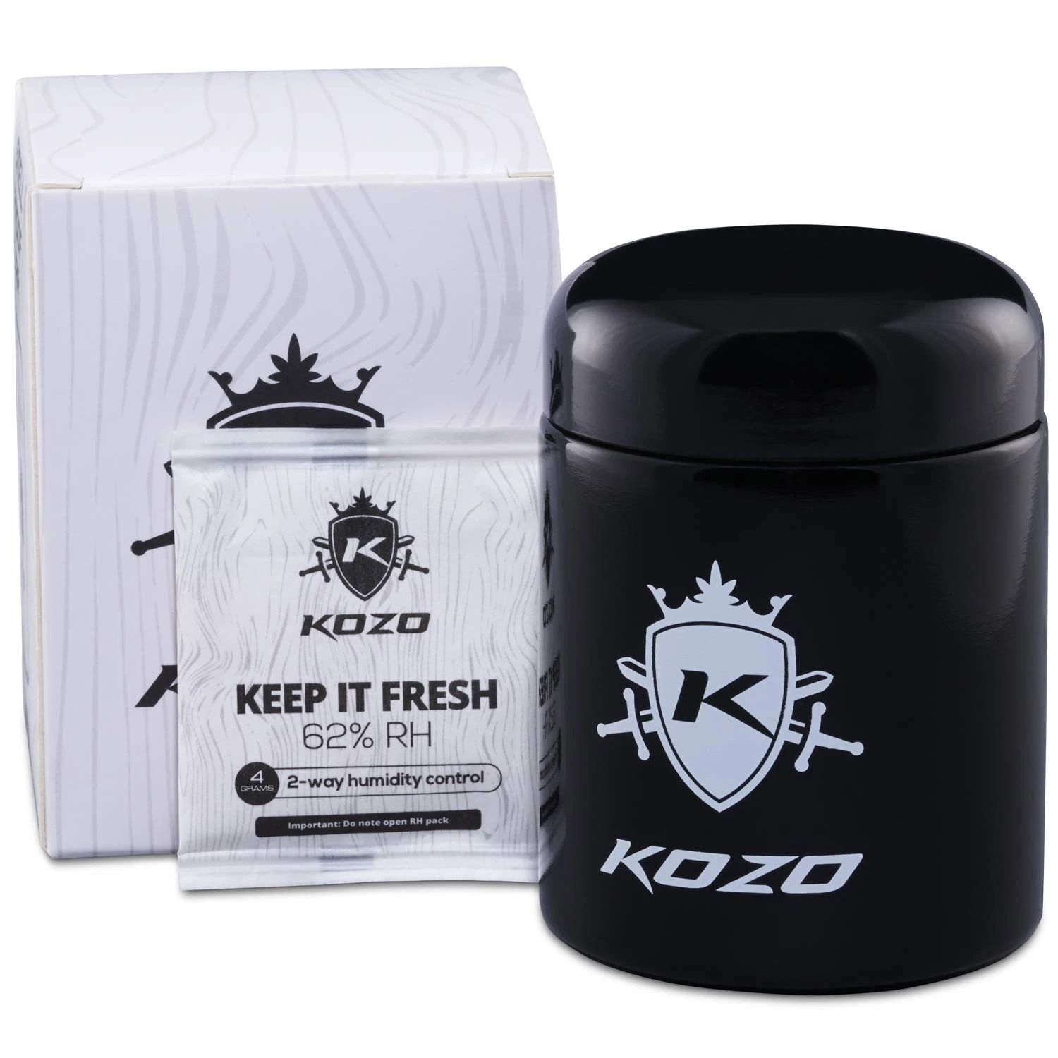 Black Glass Airtight Storage Jar, with UV Protection. Airtight Container with...