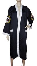 Vintage Chinese Egret Embroidered Silk Open Front Robe Unisex Size S/M/L/XL