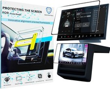 2Pack Screen Protector for Tesla Model 3 and Model Y HD Tempered Glass Protector