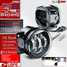 For Honda Civic 2016-2021 Front Bumper Fog Lights Lamps Pair Replacement A For Honda Civic 2016-2021 Front Bumper Fog Lights Lamps Pair Replacement A