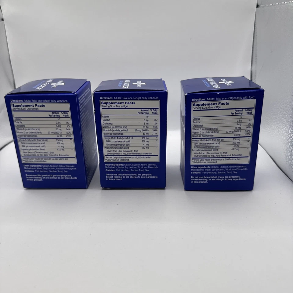 Lote (3) 30 cápsulas blandas función de salud celular defensa celular factor de edad al día Foto 3 de 4