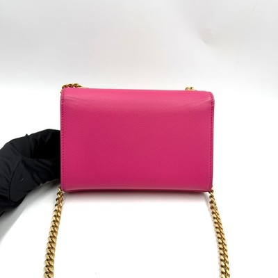 Pre-owned Saint Laurent Kate Leather Classic YSL Logo Shoulder Bag