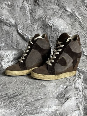 Philip Model Distressed Y2K Wedge Sneaker Size ~39 Isabel Marant Rick Owens Vibe