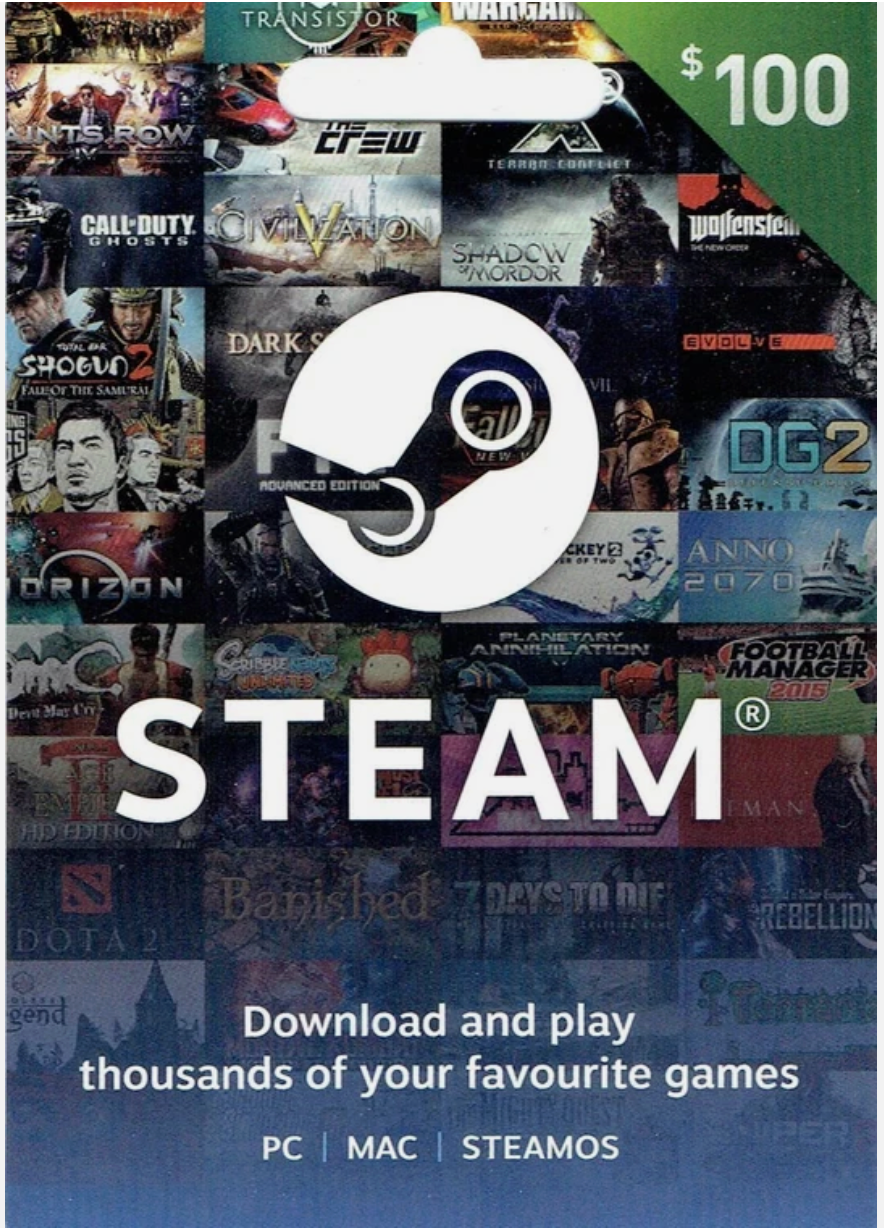 EXPEDITED Genuine Steam Gift Card $100 Steam Wallet - SHIPS EXPEDITED TODAY-image