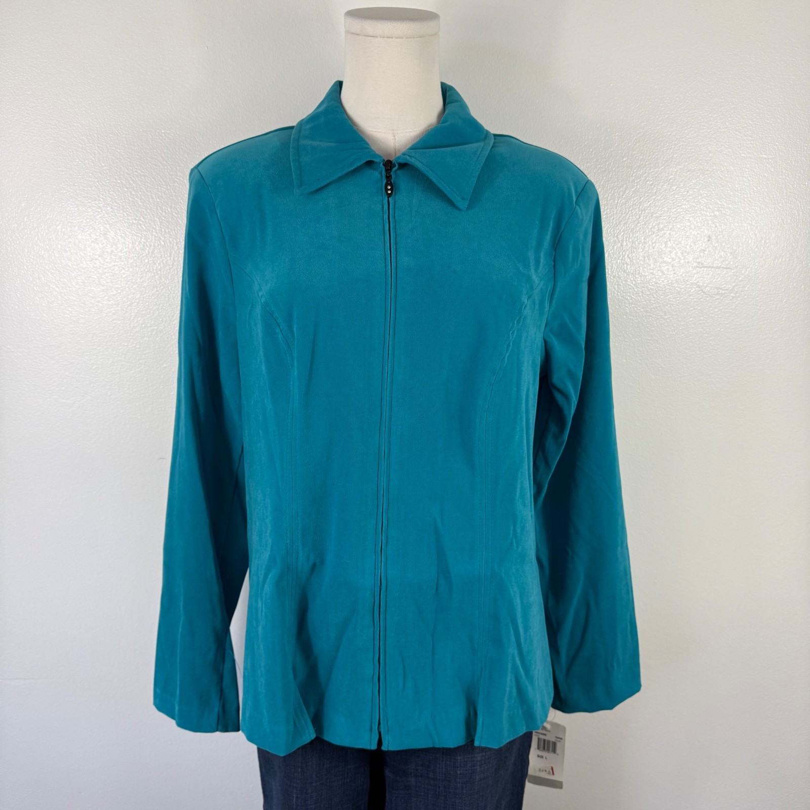 Notations Women's Jacket Large Solid Torques Blue… - image 8