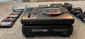SEGA Genesis Systems with CONTROLLERS, Power Base,  10 GAMES, &  Untested