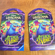 Ravensburger Disney Lorcana TCG Attack of the Vines Booster Pack LOT OF 2