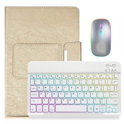 Für iPad 7/8/9/10/11th Gen Air 6 5 4 Pro 11 M4 M5 Beleuchtete Tastatur mit Hülle