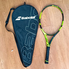 Unstrung Babolat Tennis pure Aero Jr 26 with Babolat Cover Racket