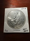 RARE 1983 ENGELHARD The American Prospector 1 Troy oz .999+ Fine Silver Round