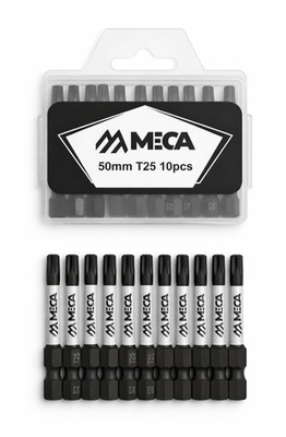 10 Stück Schlagschrauber Bits Lang T25, Impact Set, magnetisch, Torx, lange Bits
