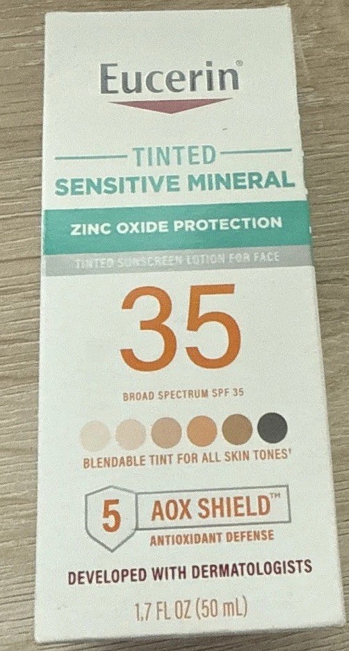 Eucerin Sensitive Mineral Tinted Face Sunscreen SPF 35 1.7oz