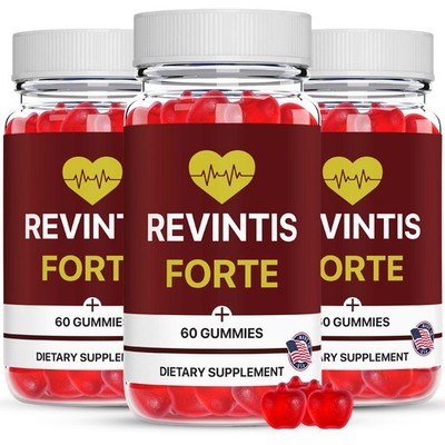 (3pk) Revintis Forte Gummies   Premium Formula for Heart Health & Circulation
