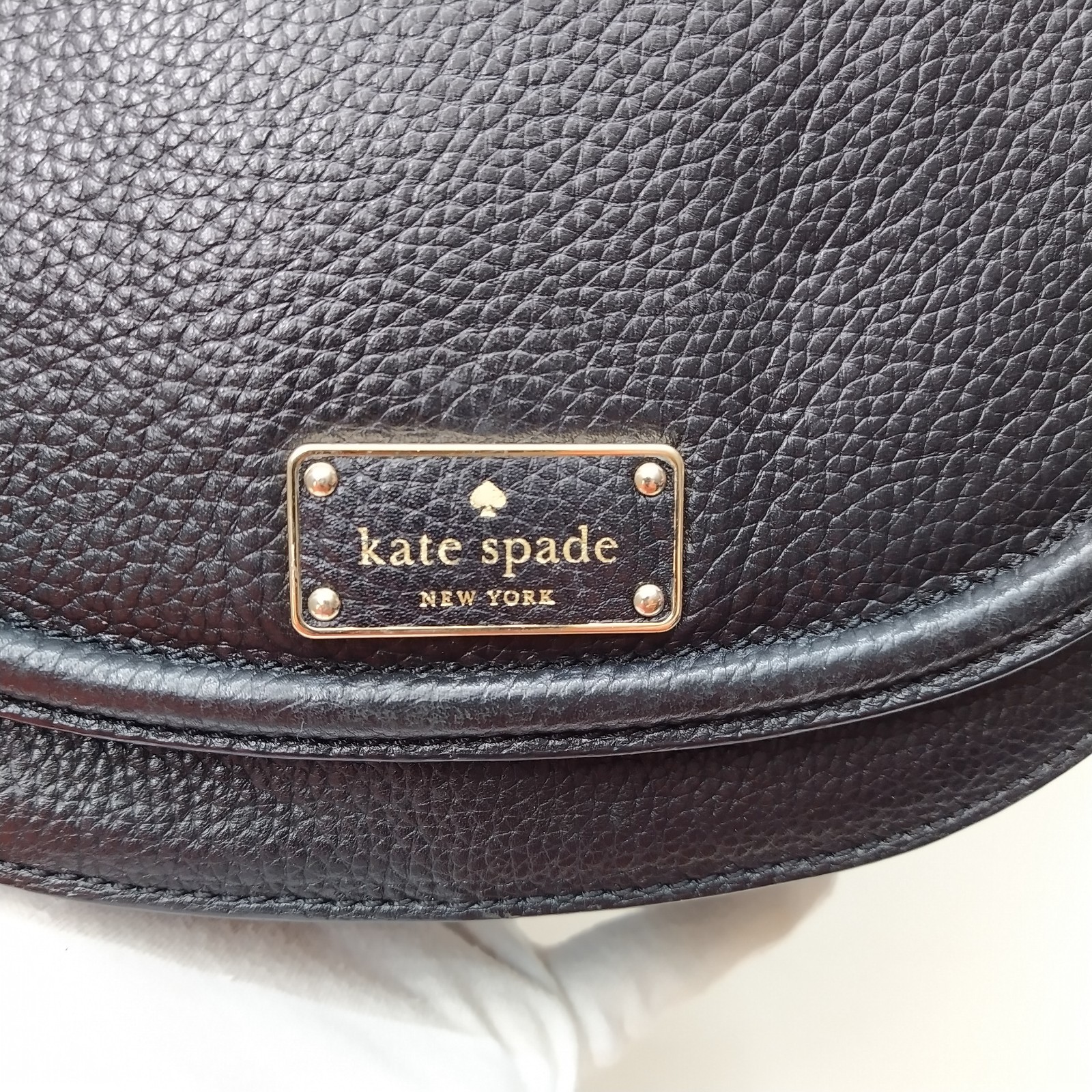 Kate Spade New York Black Leather Flap Closure Top Handle Crossbody Bag thumbnail 8