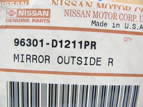 NOS Right Side Mirror OEM For 1982-1986 Nissan Stanza 96301-D1211PR - Picture 4 of 4