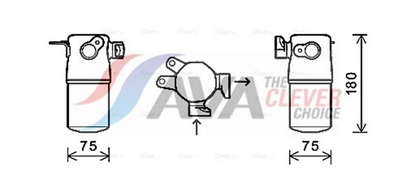 Trockner Klimaanlage AVA Clever Choice AID347 Aluminium FüR Audi A8 D3 4E2 4E8-image
