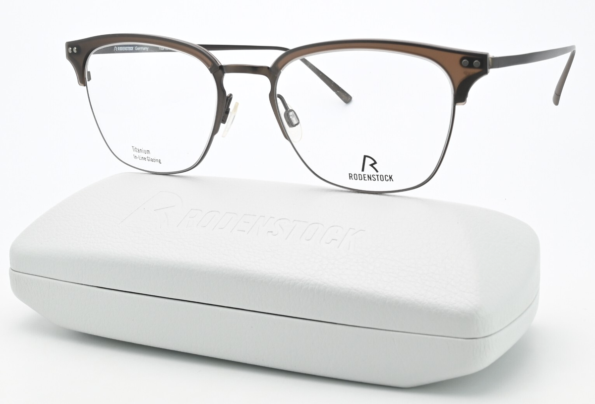 RODENSTOCK Germany Eyeglasses R 7082 B 52-20 145 Titanium Karree