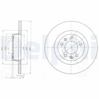 2X Bremsscheibe Delphi BG4085 FüR Expert Tepee Peugeot Jumpy Scudo Fiat CitroËN