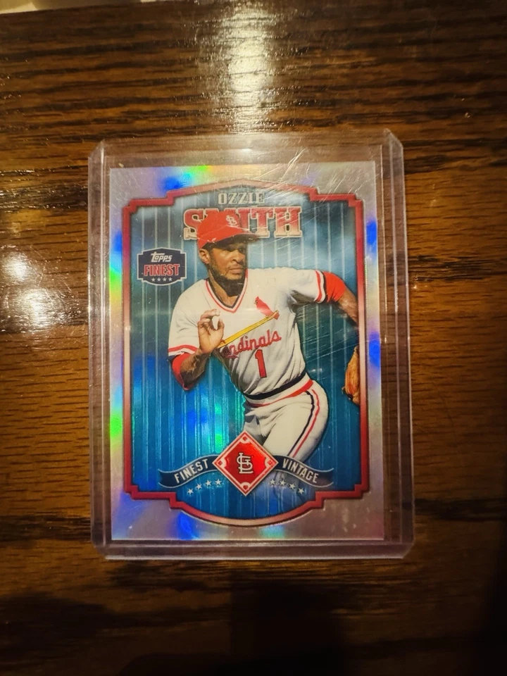 2014 Topps Finest - Vintage Rickey Henderson/Ozzie Smith Lot - Image 2 of 4