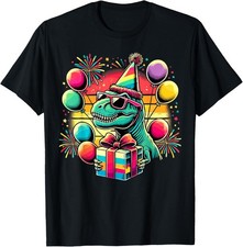 Dinosaur Birthday Party T-Rex Dinosaur T-Shirt Gift for Dad, Mom, Daughter, Cowo