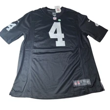 NFL Las Vegas Raiders #4 Carr Jersey NWT Black size large