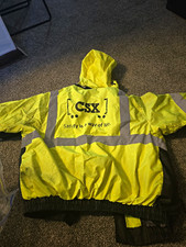 ORR Safety CSX Hi-Vis Yellow/Black Reflective Bomber Jacket XL MPN 14955