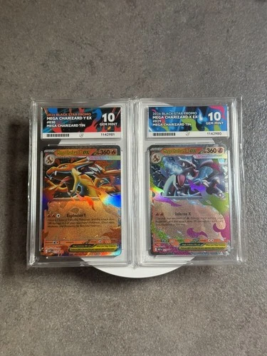 Pokemon Mega Charizard X & Y EX TIN PROMO SEQUENTIAL ACE 10