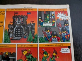 Vintage (1988) LEGOLAND CASTLE Poster - FORESTMEN Comic Strip - VERY RARE!