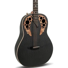 Ovation U581T-SPM-G Adamas Deep Contour A/E Guitar Blk Satin Copper Metal Flake