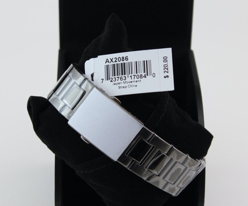 NEW AUTHENTIC ARMANI EXCHANGE GUNMETAL GREY SMOKE CHRONOGRAPH MEN'S AX2086 WATCH - 第 12/12 張圖片