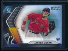 JARREN DURAN 2022 Bowman Chrome Scouts' Top 100 RED SOX Rookie Card RC