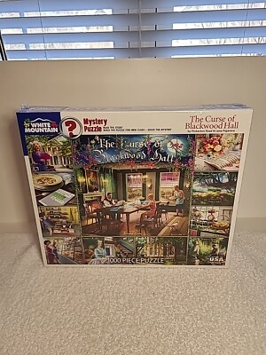 White Mountain Mystery Jigsaw Puzzle Curse of Blackwood Hall 1000 Piece NEW