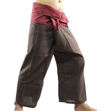 Free Size Thai Fisherman Pants Cotton Harem Yoga Mens Trousers Hippie Long Wrap