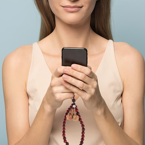 Handyriemen Handschlaufe Für Telefon Perlenbesetztes Telefonarmband - Zdjęcie 4 z 12