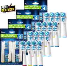 Replacement Brush Heads Compatible with Oral B- Double Clean Design, Pack of 16