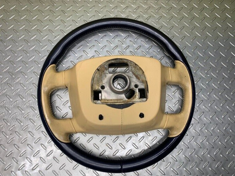 Bentley Continental Flying Spur Steering Wheel Blue Beige Leather 3W0419650P