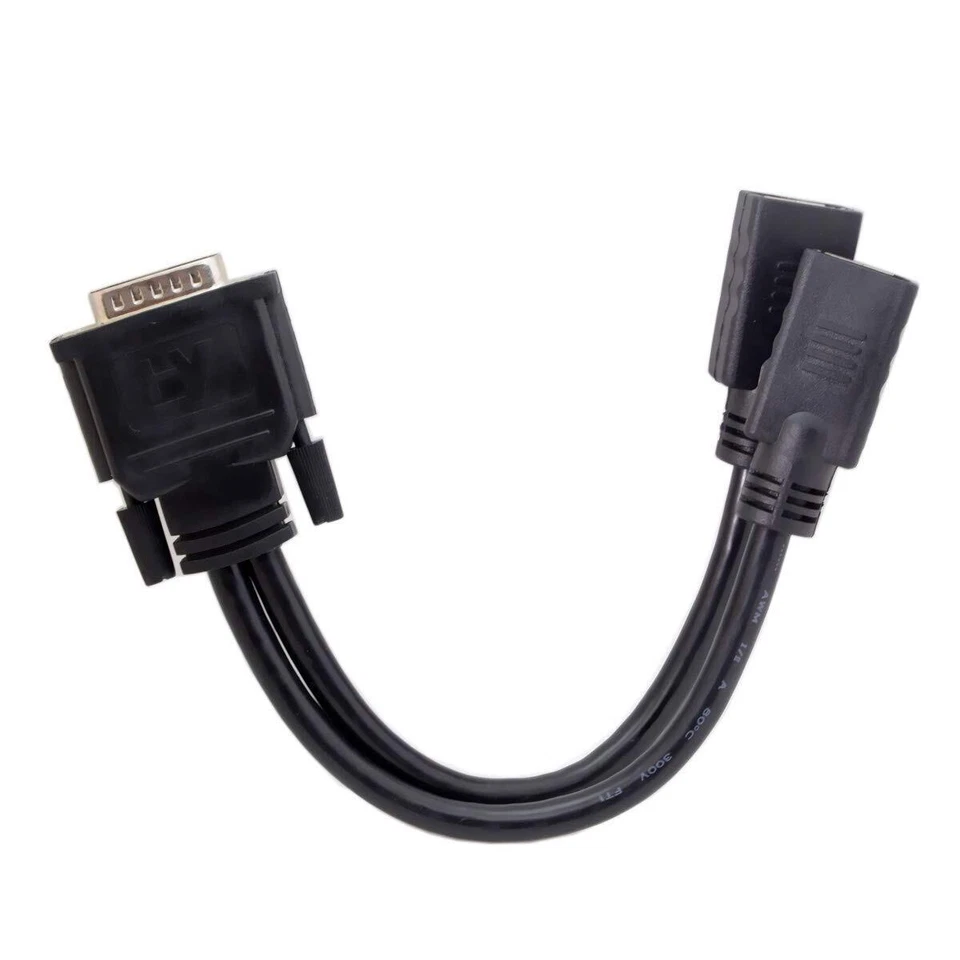 DMS-59Pin Male to Dual DP Displayport Female Splitter Extension Cable for PC ... - Image 4 of 4