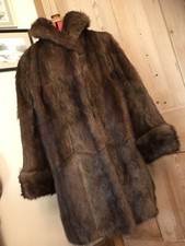 Vintage 60s Real Fox Fur Coat Swing Jacket Stroller Mid Length Luxury Beautiful