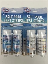 New x2 Clorox Salt Pool Test Strips for Testing Salt Levels & Balancer Levels