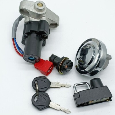 Ignition Switch Gas Cap Helmet Lock Key For Yamaha XVS250 Drag Star 2000-2017