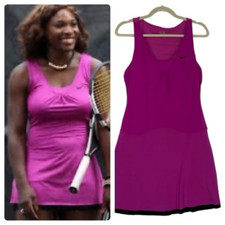 Nike Dri-Fit Tennis Dress in Magenta and Black Size M
