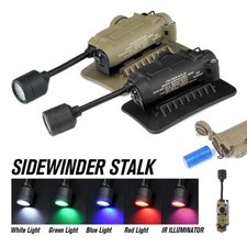 Sidewinder Head Lamp Tactical Helmet Strobe Light Red Green Blue White IR Light