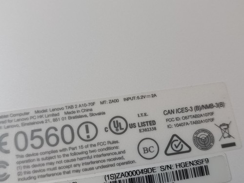 Lenovo TAB 2 A10-70F 10,1 Zoll Tablet - Bild 13 von 13
