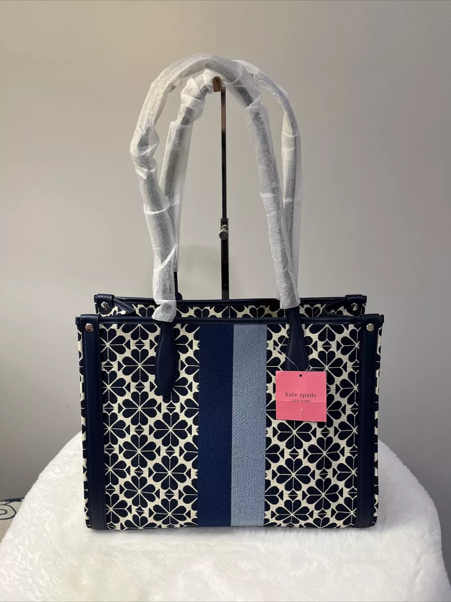 Market spade flower jacquard medium tote hot sale