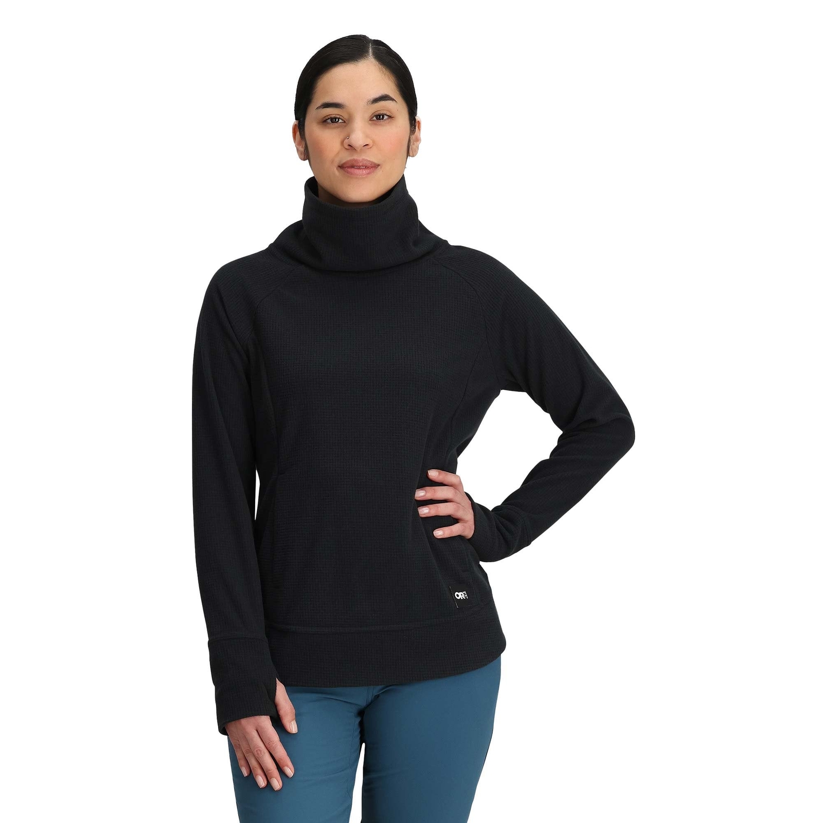 Outdoor Research Womens Trail Mix Cowell Pullover - Sample: Black: M