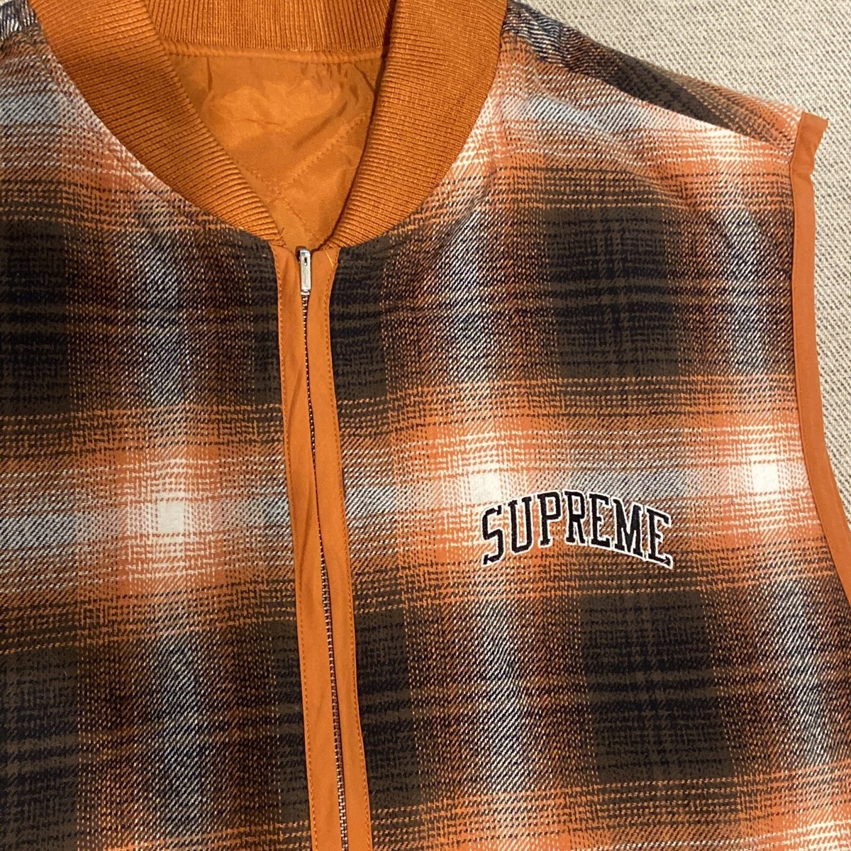 Supreme Reversible Shadow Plaid Vest | eBay